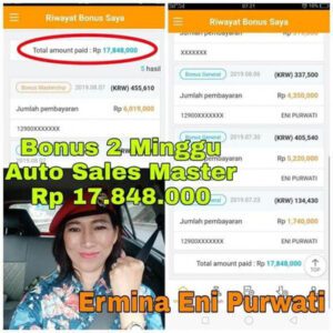 Bonus Member Atomy Ermina Eni