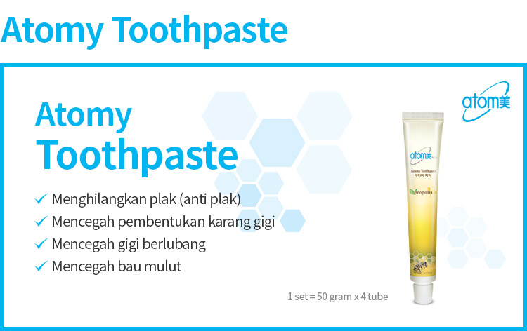 Atomy Toothpaste Pasta Gigi 50g Produk