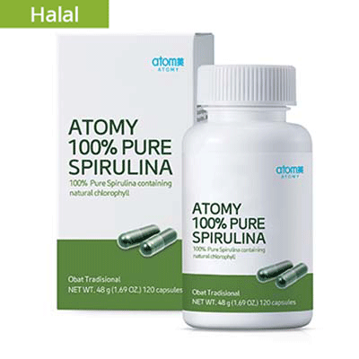 atomy 100 pure spirulina 120 caps