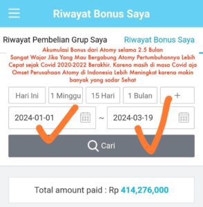 Bonus Komisi di Bisnis Atomy