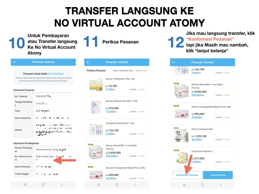 Panduan Bisnis Atomy Cara-Belanja-Order-Produk-Aplikasi-Atomy-Konfirmasi-Pembayaran