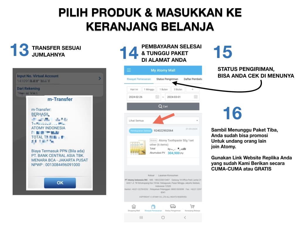 Cara Belanja-Order-Produk-Aplikasi-Atomy-Status-Pengiriman