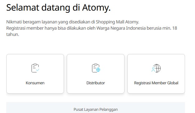 Cara Daftar Member Atomy Member Indonesia-Registrasi