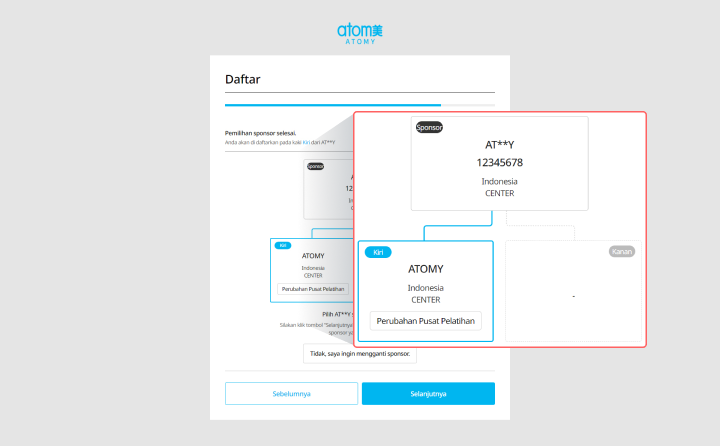 Penunjukan Sponsor ID Atomy Official
