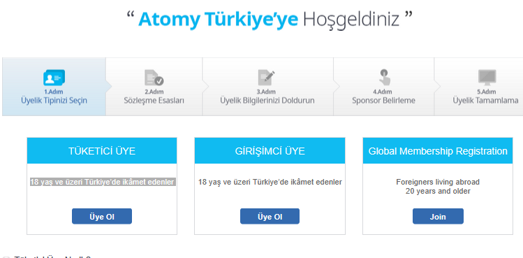 Türkiye'de Atomy Üyesi Olmak İçin Nasıl Kayıt Olunur